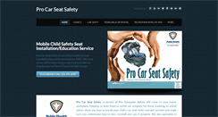 Desktop Screenshot of procarseatsafety.com